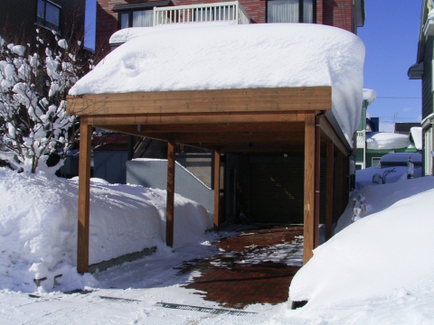 木製カーポート