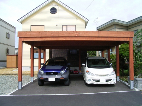 木製カーポート