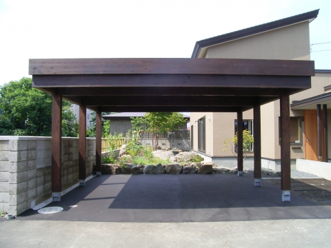 木製カーポート