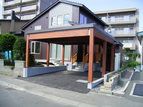 木製カーポート