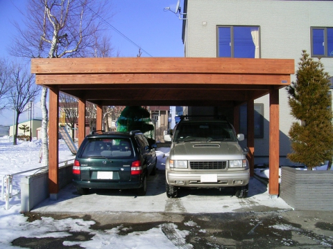 木製カーポート