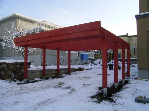 木製カーポート