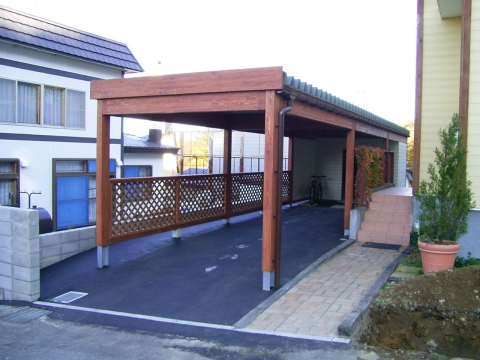 木製カーポート