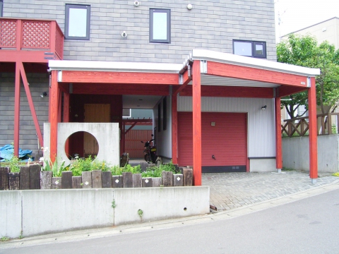 木製カーポート