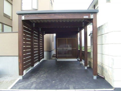 木製カーポート
