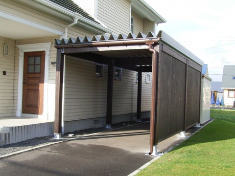 木製カーポート