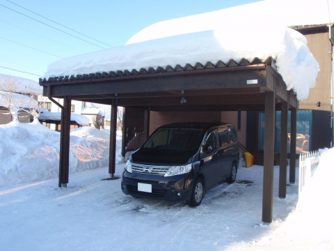 木製カーポート