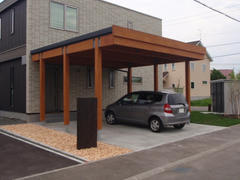 木製カーポート