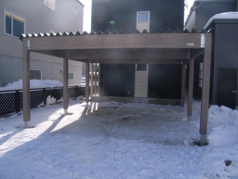 木製カーポート