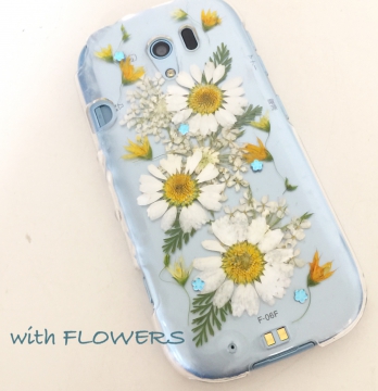 押し花スマホケース
