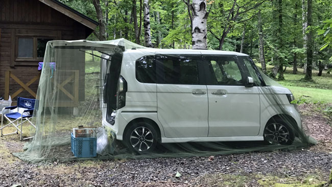 カーモスキート 車中泊の蚊帳